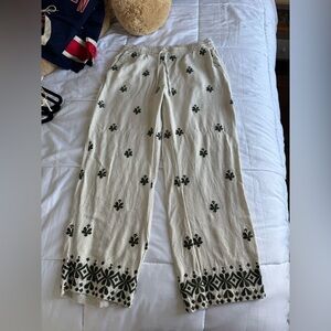 Zara Beige Textured Pants